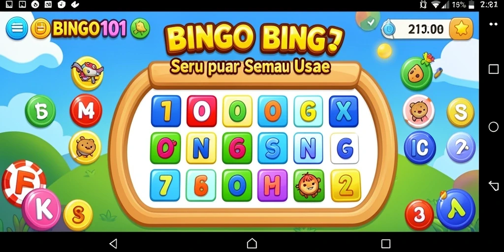 Tampilan gameplay BINGO101 yang seru dan interaktif.