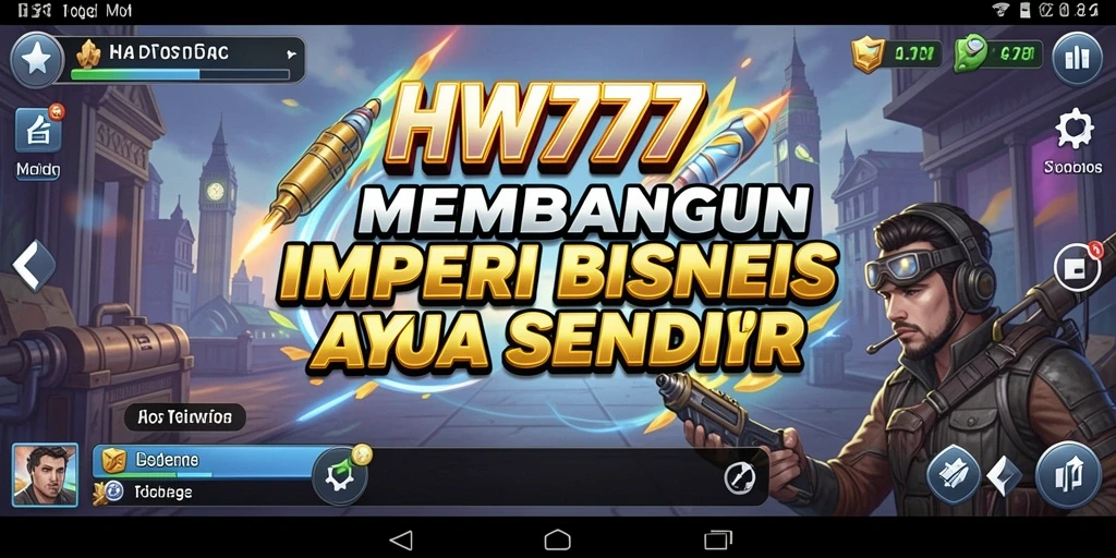 Tampilan gameplay HW777 yang menampilkan pengelolaan bisnis.