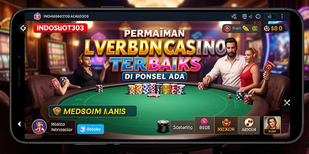 Tampilan gameplay seru di INDOSLOT303 dengan dealer langsung.
