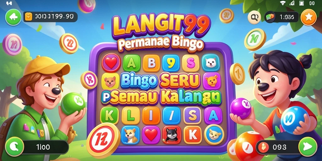 Screenshot utama LANGIT99 menampilkan gameplay Bingo yang mengasyikkan.