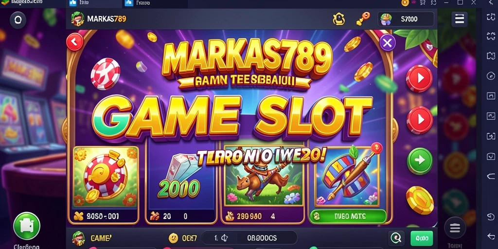 Tampilan gameplay menarik dalam MARKAS789 dengan efek visual slot yang memikat.