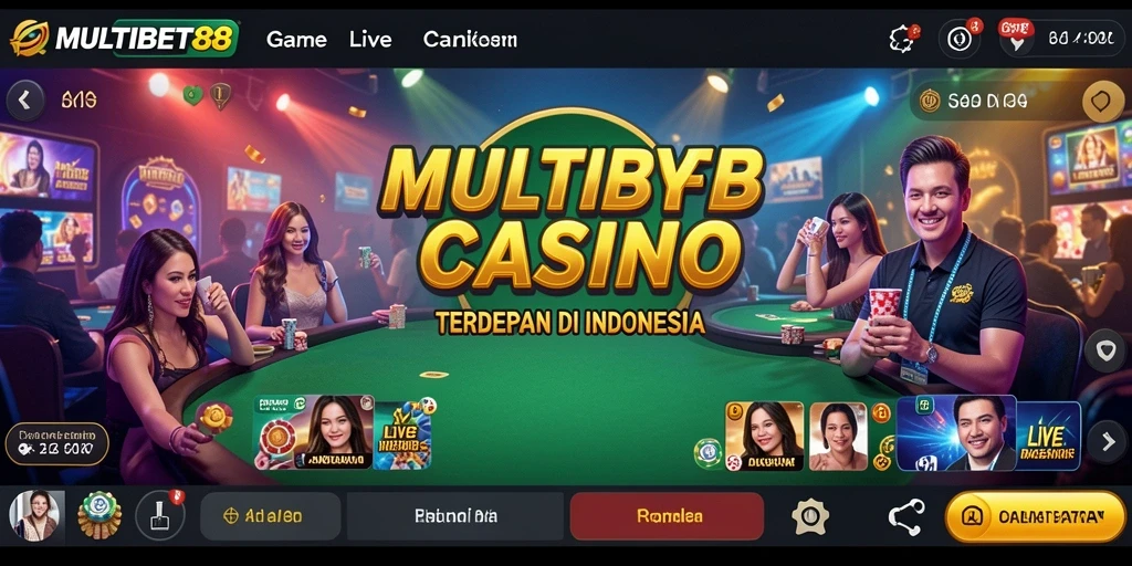 Tampilan gameplay Live Casino yang menarik dan interaktif.