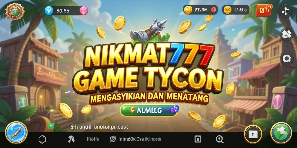 Screenshot gameplay NIKMAT777 menampilkan manajemen bisnis yang seru dan menarik.