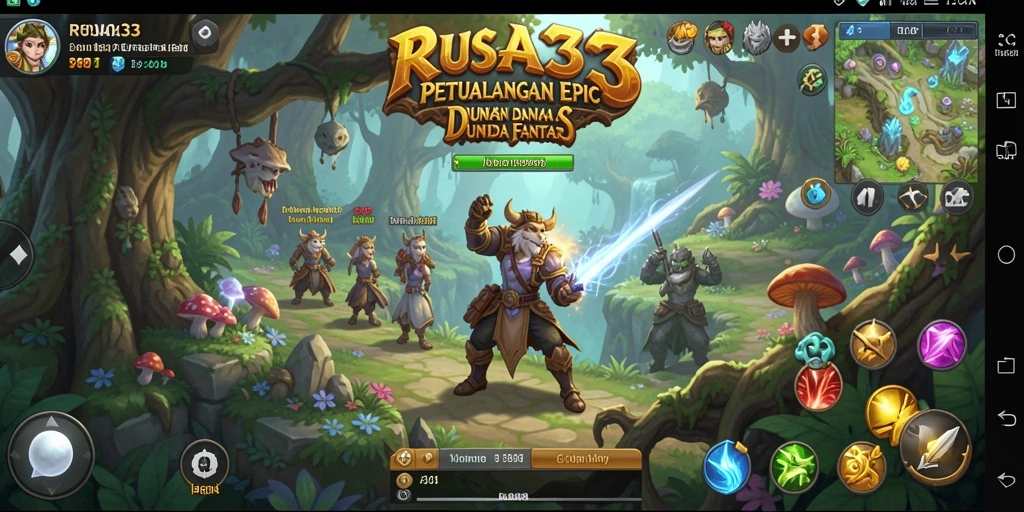 Screenshot RUSA33 menampilkan aksi petualangan seru di dunia RPG.