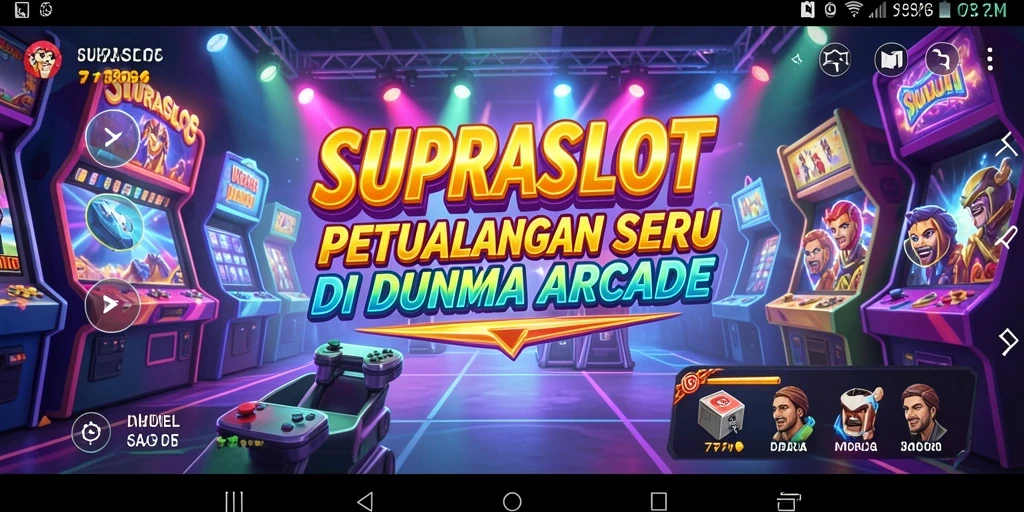 Screenshot permainan SUPRASLOT yang menampilkan aksi seru dan grafis menarik.