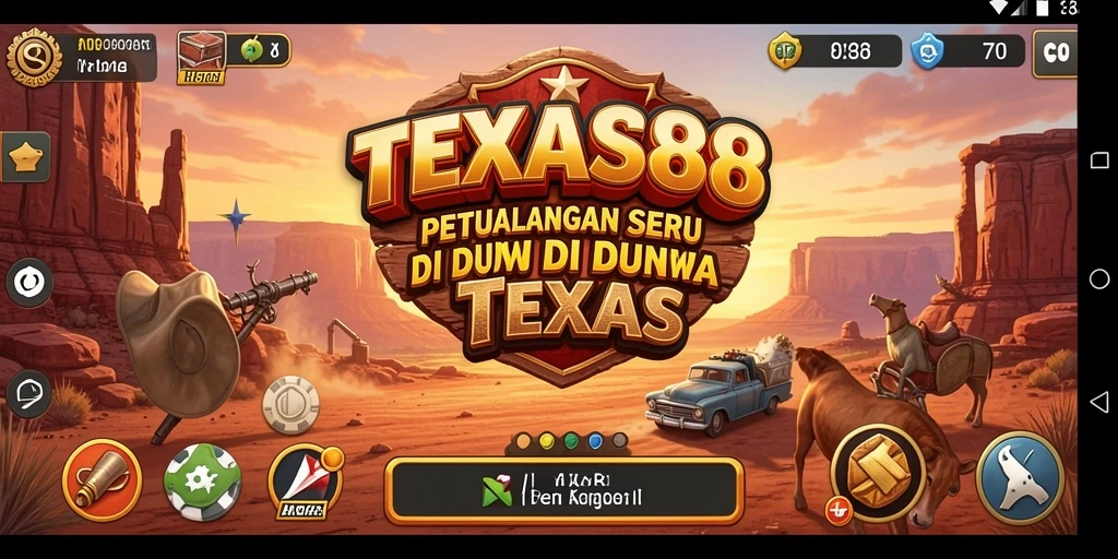 Screenshot gameplay TEXAS88 menampilkan petualangan di dunia Texas yang menakjubkan.