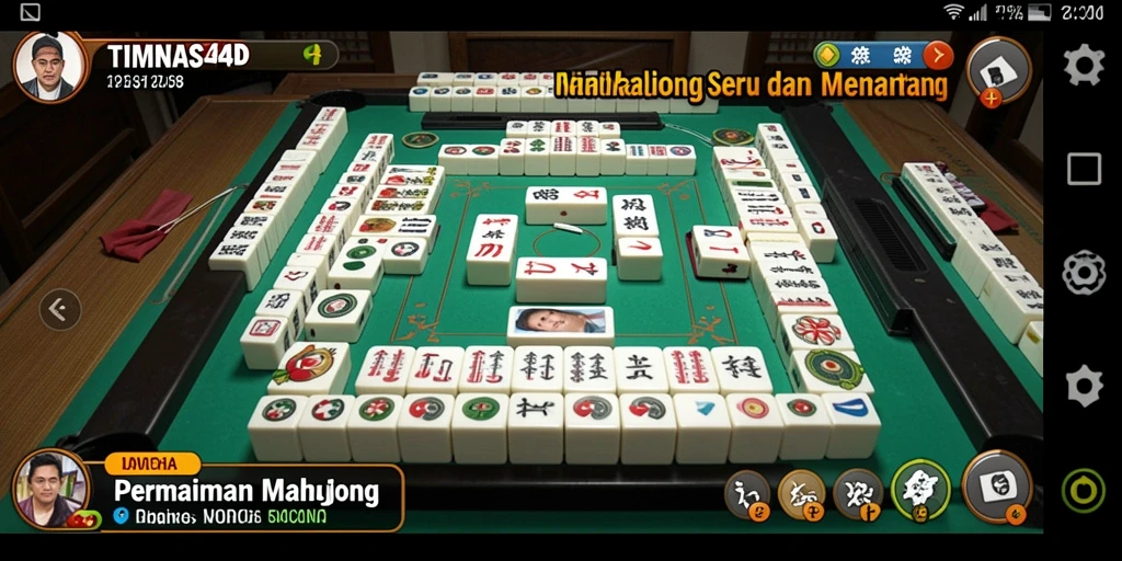 Tampilan gameplay menarik dari TIMNAS4D dengan suasana Mahjong.