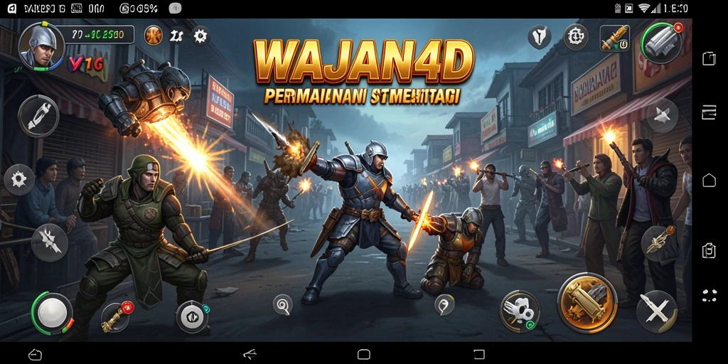 Tampilan gameplay WAJAN4D yang mendebarkan dalam mode strategi.